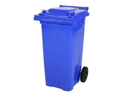 2-wiel kunststof afvalcontainer - 120 liter - blauw, Zakelijke goederen, Kantoor en Winkelinrichting | Magazijn, Stelling en Opslag