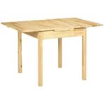 TRUUSK Massief Houten Eettafel, Klaptafel, Uitschuifbaar, Na, Verzenden, Nieuw