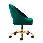 Draaistoel op wielen Groen 4Rico QS-MF18G (Diverse stoelen), Verzenden, Nieuw