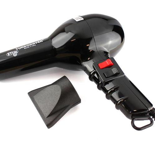 ETI  Turbo Dryer Föhn 2000  Zwart, Sieraden, Tassen en Uiterlijk, Uiterlijk | Haarverzorging, Nieuw, Verzenden