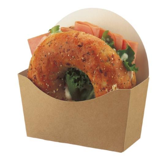 Bagel bakjes | Karton | Afbreekbaar | 1000 st. | 4 x 12 x..., Zakelijke goederen, Horeca | Keukenapparatuur, Verzenden