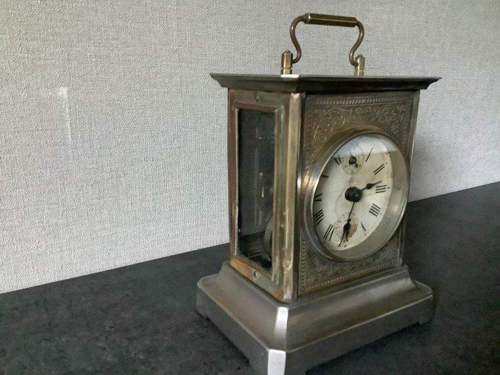 Wekker - Verchroomd - 1930-1940 - Tafelwekker met muziekje, Antiek en Kunst, Antiek | Klokken