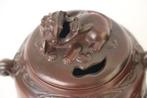 Een paar prachtige bronzen wierookbranders - Brons - Japan -
