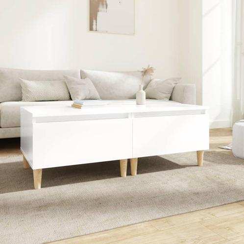 vidaXL Bijzettafels 2 st 50x46x35 cm bewerkt hout hoogglans, Huis en Inrichting, Tafels | Bijzettafels, Nieuw, Verzenden