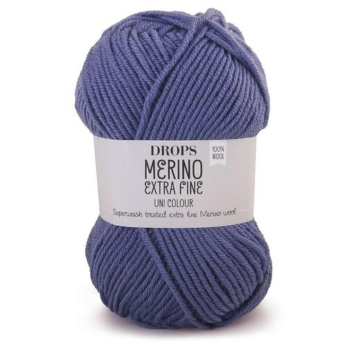 DROPS Merino Extra Fine Uni Colour - 13 stormblauw - Wol G, Hobby en Vrije tijd, Breien en Haken, Ophalen of Verzenden