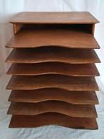 Brievenhouder - Hout - 7 uitneembare schappen, Antiek en Kunst