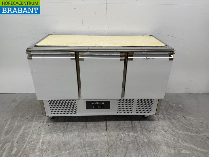 RVS Koelwerkbank 3 Deuren 137 cm 230V Horeca, Zakelijke goederen, Horeca | Keukenapparatuur, Gebruikt, Ophalen of Verzenden