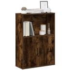 vidaXL Boekenkast 60x24x85 cm bewerkt hout gerookt, Huis en Inrichting, Kasten | Boekenkasten, Verzenden, Nieuw, Overige houtsoorten