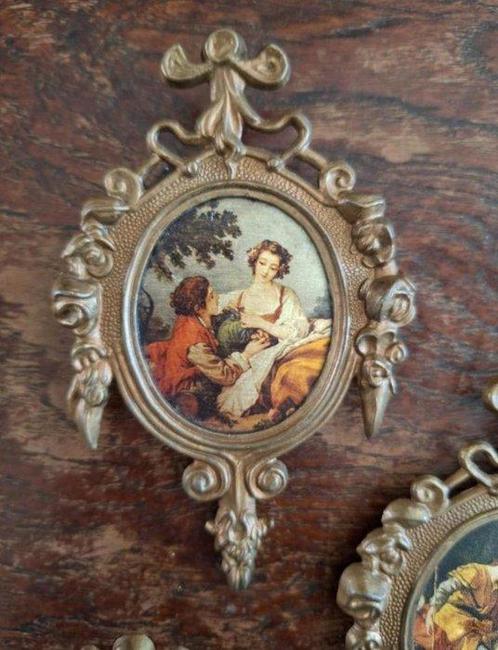 Onbekend - Set van 5 Italiaanse Barok Lijstjes, Antiek en Kunst, Curiosa en Brocante