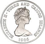 Turks- en Caicoseilanden. 1 Crown 1986  Carlo and Diana, Postzegels en Munten, Munten | Europa | Niet-Euromunten