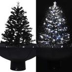 vidaXL Kerstboom sneeuwend met paraplubasis 75 cm PVC zwart, Diversen, Verzenden, Nieuw