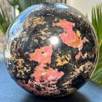 Good Quality Rhodonite sphere Bol - Hoogte: 11.14 cm -