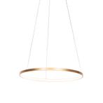 Moderne ring hanglamp goud 60 cm incl. LED - Anella, Huis en Inrichting, Lampen | Hanglampen, Nieuw, Overige stijlen