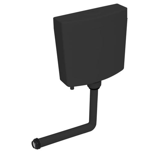 vidaXL Toiletstortbak met watertoevoer onderin 3/6 L zwart, Doe-het-zelf en Verbouw, Sanitair, Nieuw, Verzenden