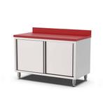 HCB Werkkast - snijtafel - schuifdeuren - 150 cm - RVS -, Verzenden, Nieuw in verpakking, RVS Meubilair