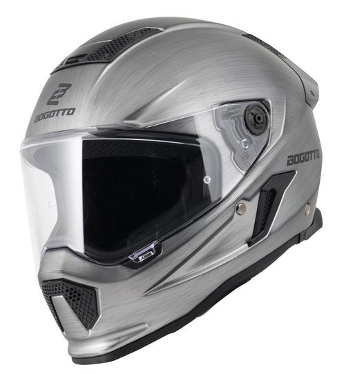 Bogotto Rapto Grijs Zilver Integraalhelm, Motoren, Kleding | Motorhelmen, Integraalhelm, Heren, XS, Nieuw met kaartje, Overige merken