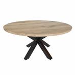 Ronde Ovale Eiken tafel eikenhouten eettafel  | 4cm | SALE, Nieuw, Eikenhout, Industrieel , massief eiken