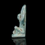 Oud-Egyptisch Faience Shu Amulet (Zonder Minimumprijs), Antiek en Kunst