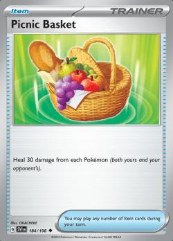 Picnic Basket 184/198 reverse holo Scarlet en Violet, Hobby en Vrije tijd, Verzamelkaartspellen | Pokémon, Losse kaart, Nieuw