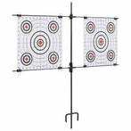 vidaXL Targetkaartstandaard met schietkaarten 78x76 cm staal, Verzenden, Nieuw