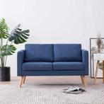 vidaXL Tweezitsbank stof blauw, Verzenden, Minder dan 150 cm, Stof, Nieuw