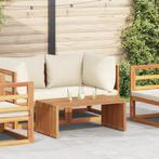 vidaXL Tuinbijzettafel 90x49,7x36 cm Massief Teakhout, Tuin en Terras, Verzenden, Nieuw