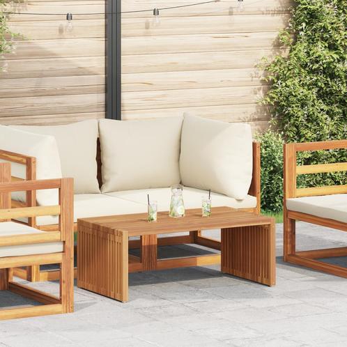 vidaXL Tuinbijzettafel 90x49,7x36 cm Massief Teakhout, Tuin en Terras, Tuintafels, Nieuw, Verzenden