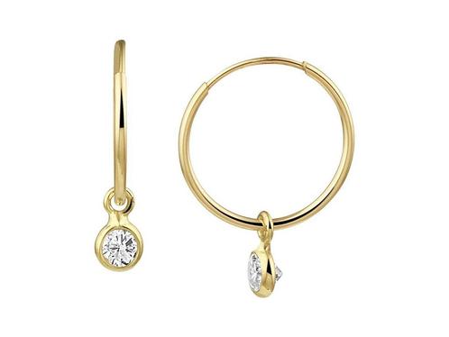 Marie Celeste oorringen zirkonia - 11.5 mm - Goud, Huis en Inrichting, Woonaccessoires | Overige, Zo goed als nieuw, Verzenden