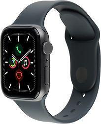 Apple Watch SE 44 mm kast van spacegrijs aluminium met zwart, Telecommunicatie, Overige Telecommunicatie, Gebruikt, Verzenden