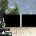 vidaXL Windscherm uittrekbaar 120x1000 cm zwart, Verzenden, Nieuw