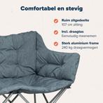 2dekans | TRVLMORE Campingstoel - 2 Personen - Opvouwbaar -, Caravans en Kamperen, Ophalen of Verzenden, Zo goed als nieuw