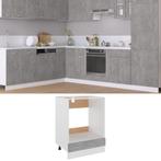 vidaXL Ovenkast 60x46x81,5 cm spaanplaat betongrijs, Huis en Inrichting, Keuken | Keukenelementen, Nieuw, Verzenden