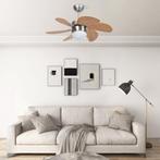 vidaXL Plafondventilator met lamp 76 cm lichtbruin, Witgoed en Apparatuur, Ventilatoren, Verzenden, Nieuw