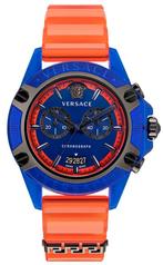 Versace VEZ700922 The Hexagon Chrono horloge 44 mm, Nieuw, Overige merken, Kunststof, Kunststof