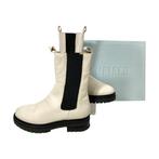 Manfield - Chelsea boots - beige - leer - maat 42, Nieuw