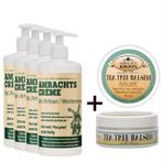 4x pomp 450ml + 1 x Tea Tree Balsem 75ml, Verzenden, Nieuw