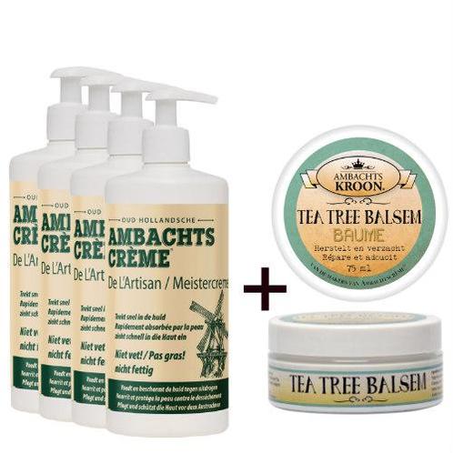 4x pomp 450ml + 1 x Tea Tree Balsem 75ml, Sport en Fitness, Gezondheidsproducten en Wellness, Verzenden