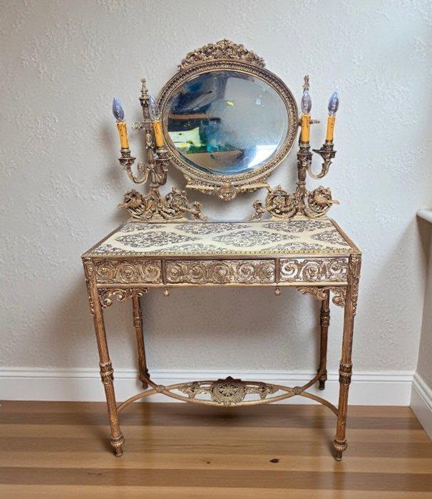 Kaptafel - Zilverbrons, Hout, Antiek en Kunst, Antiek | Overige Antiek