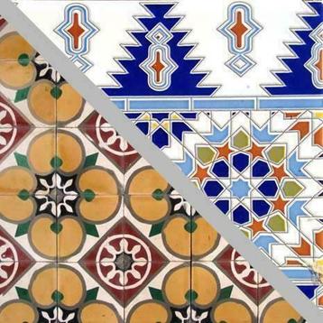 Authentieke Marokkaanse tegels, evt. vakkundig gezet/gelegd! beschikbaar voor biedingen