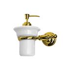 Zeepdispenser Sapho Perla Hangend 15x15 Goud / Wit, Ophalen of Verzenden, Nieuw, Bad