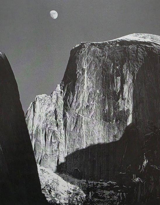 Ansel Adams (1902–1984) - Lune et demi-dôme, Yosemite, 1960, Antiek en Kunst, Kunst | Designobjecten