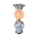 Lamp - Glas, Metaal - Grote tulp lamp, Antiek en Kunst