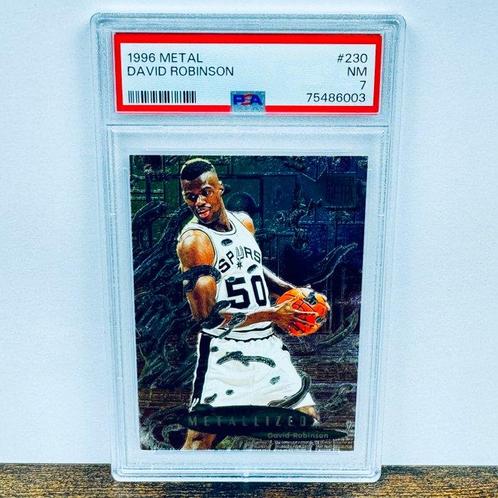 Fleer - 1 Graded card - NBA Hoops - David Robinson - Metal -, Verzamelen, Stickers