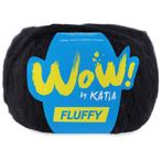 Katia WOW Fluffy - 83 Zwart - Mohair-Look Acryl/Wol Garen, Ophalen of Verzenden, Nieuw