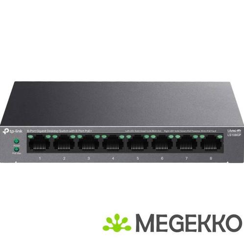 TP-Link LiteWave LS108GP netwerk-switch Unmanaged Gigabit, Computers en Software, Netwerk switches, Nieuw, Verzenden