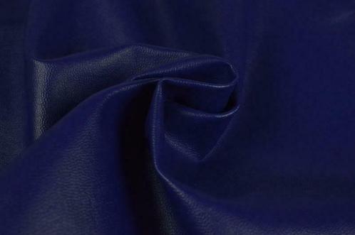 Imitatieleer - Donkerblauw - Per 10 of 30 meter, Hobby en Vrije tijd, Stoffen en Lappen, 120 cm of meer, 200 cm of meer, Blauw