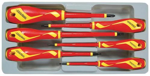 Schroevendr. Set 1000V 6 dlg Teng Tools, Doe-het-zelf en Verbouw, Gereedschap | Handgereedschap, Ophalen of Verzenden