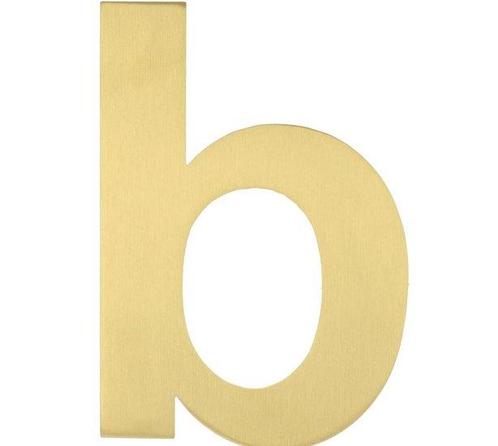 BASICS Huisnummer LBHN100-B PVD Mat Goud, Huis en Inrichting, Woonaccessoires | Overige, Nieuw, Ophalen of Verzenden