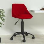 vidaXL Eetkamerstoel fluweel wijnrood, Huis en Inrichting, Stoelen, Verzenden, Nieuw, Rood