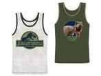2 pack Jongens onderhemden - Jurassic World - Grijs/Groen, Nieuw, Verzenden